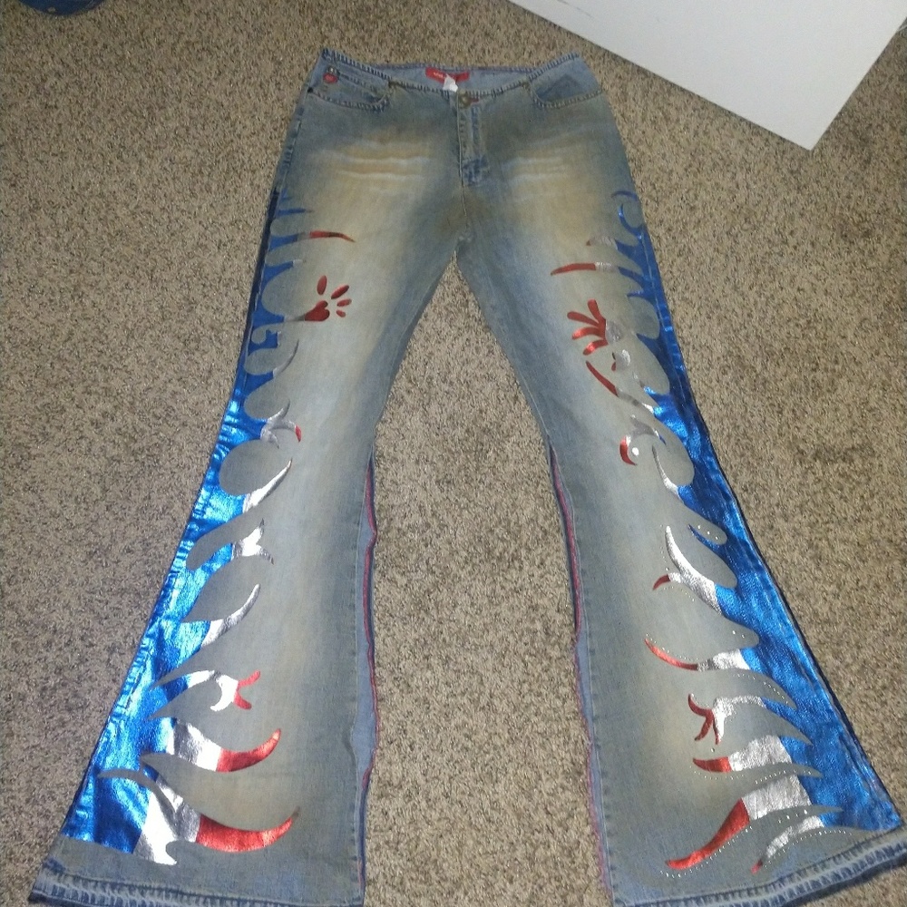 Crazy bell bottoms